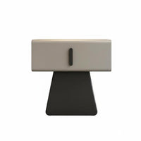 Modern Minimalist Nightstand with Storage Luxury Aesthetic Single-Drawer Pedestal Cabinet Compact Size Bedside Table Sturdy Construction for Homeowners, Apartment Dwellers, Students, Guest Room, Hotel, Entryway, Office