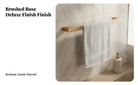 Copper Gold Bathroom Shelf Brushed Finish Stainless Steel Bath Towel Rack Wall Mounted Towel Rack Rust-Resistant Rust Resistant