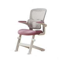 Lumbar Support Ergonomic Student Chair Adjustable Height Ergonomic Mesh Rolling Chair Breathable Backrest Seating Swivel Base for Teenagers, Students, Study Room, Bedroom, Home Office