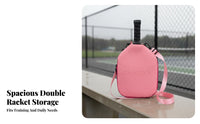 Pickleball Paddle Bag Water-Resistant Pickleball Shoulder Bag Single Strap Racket Backpack Stylish Design Large Capacity