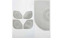 4 Pieces Perforated Door Speaker Grille Trim Shiny Speaker Cover Trim Long-Lasting Replacement for Car Owners