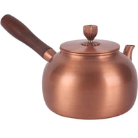 Copper Teapot Handmade Teapot with Wooden Handle Handcrafted Cookware