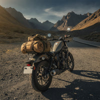 Black Finish Rear Luggage Rack Sturdy Motorcycle Rear Rack Heavy-Duty Slimline for Motorcyclists, Commuters, Commuting