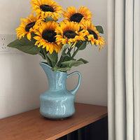 Ceramic Pitcher Vase Multifunctional Ceramic Jug Vase Glazed Finish