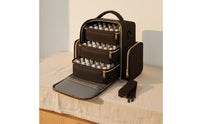 Large Capacity 72 Bottle Nail Polish Holder Portable Design Multi-Layer Manicure Travel Case for Manicurists