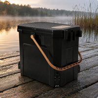 Legged Fishing Box Metal Legs Fishing Bucket Removable Basin fishing Storage Box