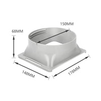 Portable Air Conditioner Exhaust Hose Coupler Airtight Replacement Adapter Universal