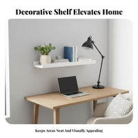 Narrow surfacemounted Shelf Multifunctional surfacemounted Plank Shelf Sturdy for Study Area