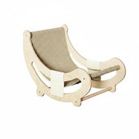 Solid Wood Frame Wooden Cat Sofa Bed Side Storage Pocket Cat Scratcher Lounger Moisture-Proof Design Pet Furniture for Cats