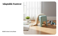 Thickened Design Molded Backless Seat Multi-Purpose Low Stool Strong Load-Bearing Household Furniture Lightweight for Children, Adults, Bathroom, Living Room, Entryway, Kitchen