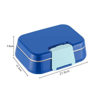 Leakproof Lunch Box with Stainless Steel Liner Compact Divided Lunch Container Portable Food-Grade for Adults, Students, Office, Travel