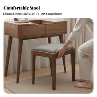 New Chinese aesthetic flip-up Vanity with Mirror Multi-Functional Makeup Desk Integrated Storage Dressing Table Space-Saving for Apartment Dwellers, Students, Adults, Small Rooms, Dorm Room