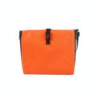 Waterproof Electric Cycle Handlebar Bag Adjustable Straps Front Hanging Storage Pouch Buckle Closure Handlebar Storage Pouch for Delivery Riders