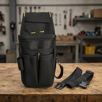 Tool Belt Pouch Adjustable Tool Pouch with Belt Wear-Resistant Compact for Electricians, Construction Sites, Home Repairs