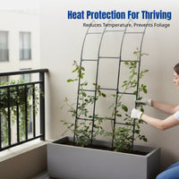 Climbing Trellis, Half-Side Arch, No-Drill, Slant Leaning, Villa Courtyard Balcony, Multi-Functional Flower Rack