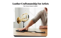 Soft and Comfortable Leather Instrument Hand Protector Easy to Install French Instrument Sweat-Resistant