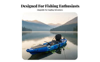 Pedal Drive Fishing Kayak Adjustable Rod Holder Foot Pedal Propulsion Device Multiple Storage Compartment Es Kayak Foot Propeller System for Kayakers