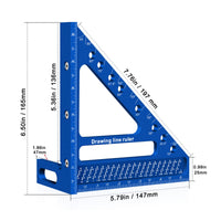 Triangle Square Accurate Woodworking Square Angle Measurer Wear-Resistant