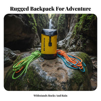 Caving Rope Bag Large Capacity Water Emergency Gear Bag Sturdy Duty PVC Rucksack Leakproof Sealed Seams Waterproof Backpack