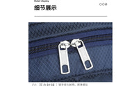 Elastic Cord Lacing Foldable Backpack Top Carry Handle Travel Backpack Polished Woven Textile Lightweight Daypack Contrasting Trim