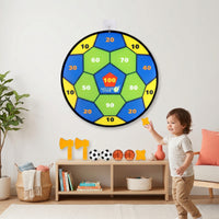Wall-Mounted Sticky Target Board Safe Sticky Ball Launcher Toy Indoor Throwing Game Child-Friendly for Children, Toddlers, Playroom, Home