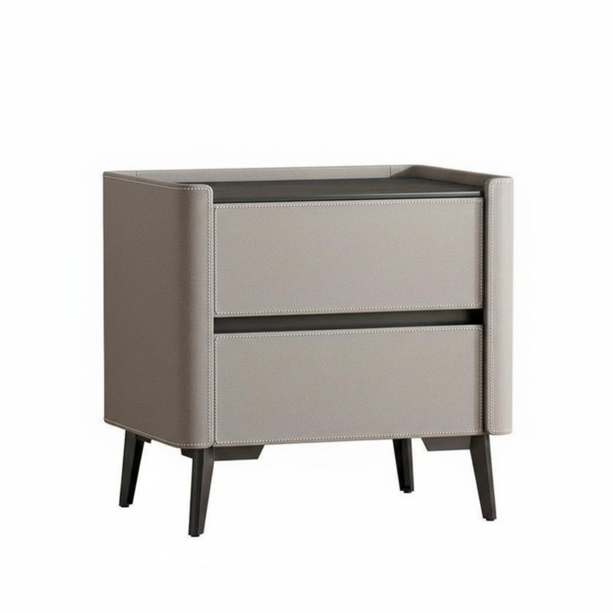 Luxury design 2-Drawer End Table Modern Design Nightstand Fully Assembled Bedroom Furniture Sturdy & Stable for Interior Designers, Apartment Dwellers, Guest Room, Entryway, College Dorm, Closet