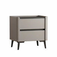 Luxury design 2-Drawer End Table Modern Design Nightstand Fully Assembled Bedroom Furniture Sturdy & Stable for Interior Designers, Apartment Dwellers, Guest Room, Entryway, College Dorm, Closet