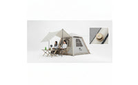 Inflatable Tent Single-Step Inflation Tent with Awning Quick Setup for Campers, Families, Camping, Picnics, Lakeside