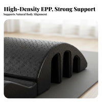 Versatile Use Pilates Spine Corrector Odorless Expanded Polypropylene Foam Support Easy to Grip Arched Back Massage Stretcher for Mind-Body Practice Enthusiasts, Office Workers, Athletes, Core Strengthening, Home Gym, Floor Workout