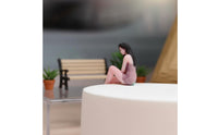 Seated Woman Figurine Finished Model 3D Printed Figurine Posed