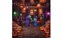 Inflatable Inflatable Witches with Pot Outdoor Witch and Pot Inflatable Party Decoration Scary for Families