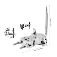 Cowbell and Mount Set Easy to Install Cowbell Mounting Bracket Sturdy Drum Set Extension Clamp