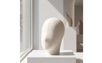 Mannequin Head with Stand Textile-coveredCovered Mannequin Head Hat Display Stand Upright Freestanding for Retailers