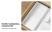 adaptable configurable Storage container Customizable Layout Clear Stackable Organizer Set Space-Saving Desk Container Large Capacity for Makeup Users, Office Workers, Cacontaineret, Bathroom Vanity, chest of drawers Top, Craft Room