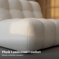 Curved configurable Sofa billowyLike Shape Living Room Furniture Soft Upholstery No Assembly Required for Apartment Dwellers