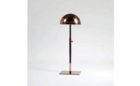 Stainless Steel Hat Display with Dome Top Freestanding Hat Display Stand Upright Counter Stand Adjustable for Collectors