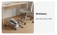 Mini Elliptical Machine Quiet Compact Leg Low Impact Exercise Compact Foot Stepper for People with Restricted Mobility, Office Workers