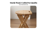 Foldable Design X-Shaped Frame Folding Stool Space-Saving Household Furniture Sturdy Portable Seat Easy to Use for Homeowners, Travelers, Small Areas, Kitchen, Dining Room, Entryway