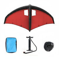 Inflatable Wing Foil Set Ergonomic Handles Inflatable Wing Foil Aerodynamic Design Stand up Hydrofoil Surfing Kit for Sea