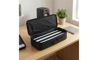 Zippered Guitar Pedal Board Padded Effects Pedal Board Built-in Handle Pedalboard Carry Case Hinged Lid for Guitarists, Musicians