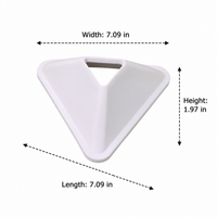 Football Training Cones, Flexible Triangular Disc Marker Cones 18cm PE Sports Equipment for Agility