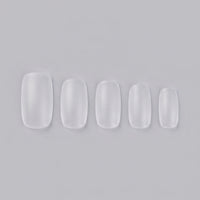 Nail for Manicure and Home Use, Artificial 100 Pieces with Matte Finish Extensions for Technicians, No Filing Required, Transparent