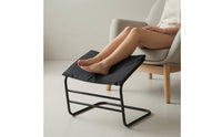 Footstool Angled Padded Footrest Compact Footrest with Metal Frame for Home Office