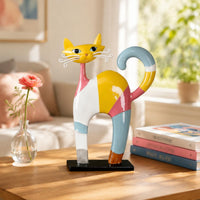 Cartoon Feline Figurine Gift House Decoration Long-Lasting for Stage Performance