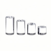 Display Block Clear Acrylic Block Transparent Display Cube for Jewelers, Photographers, Product Photography, Countertop