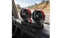 Dual Head Car Fan Clamp Mount Dashboard Clip Fan Adjustable Speed