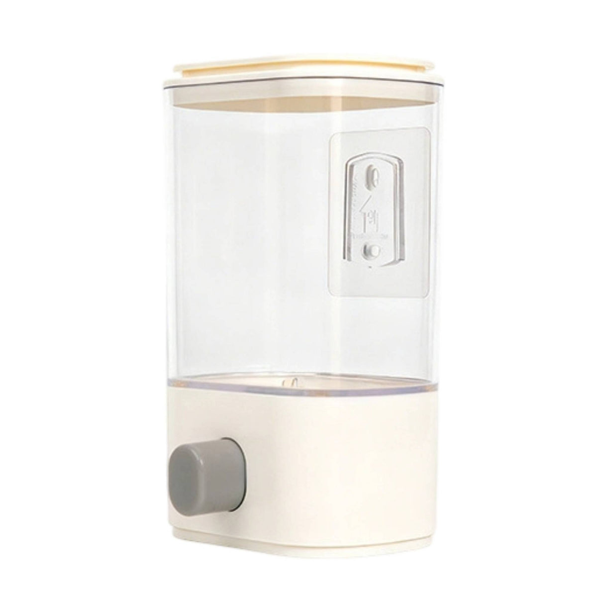 Easy Dispensing Wall Mounted Grain Dispenser Space-Saving Grain Dispenser Compact Storage Container for Kitchen