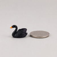 miniature swan figurines