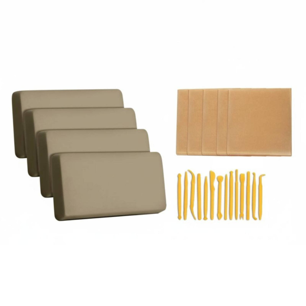 No-Bake Modeling Clay Kit DIY Pottery Tool Set Crack Resistant