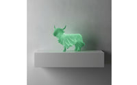 Horned Bovine Statue Spooky Horned Bovine Statue with Curved Protrusions Resin Spectral Figurine for Collectors, Halloween, Entryway